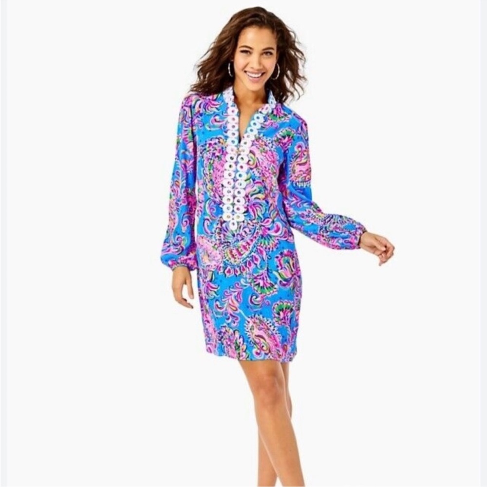 Lilly Pulitzer Shift Dress Mermaid Grotto Conley Dress
